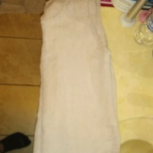 Womens size medium dress shirt cream color.